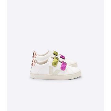 Veja ESPLAR LEATHER Kids' Sneakers Multicolor | NZ 817WNB